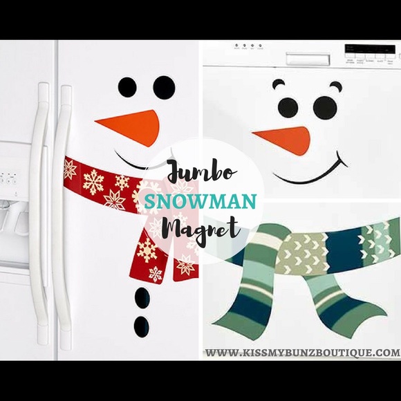 NWT! Christmas | Red Jumbo Snowman Magnet - Picture 4 of 5